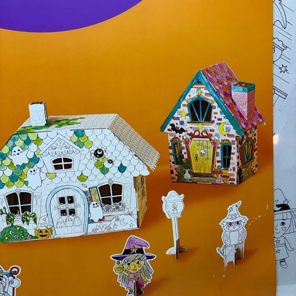 Mondo Llama Create-Your-Own Haunted Village Kit Craft